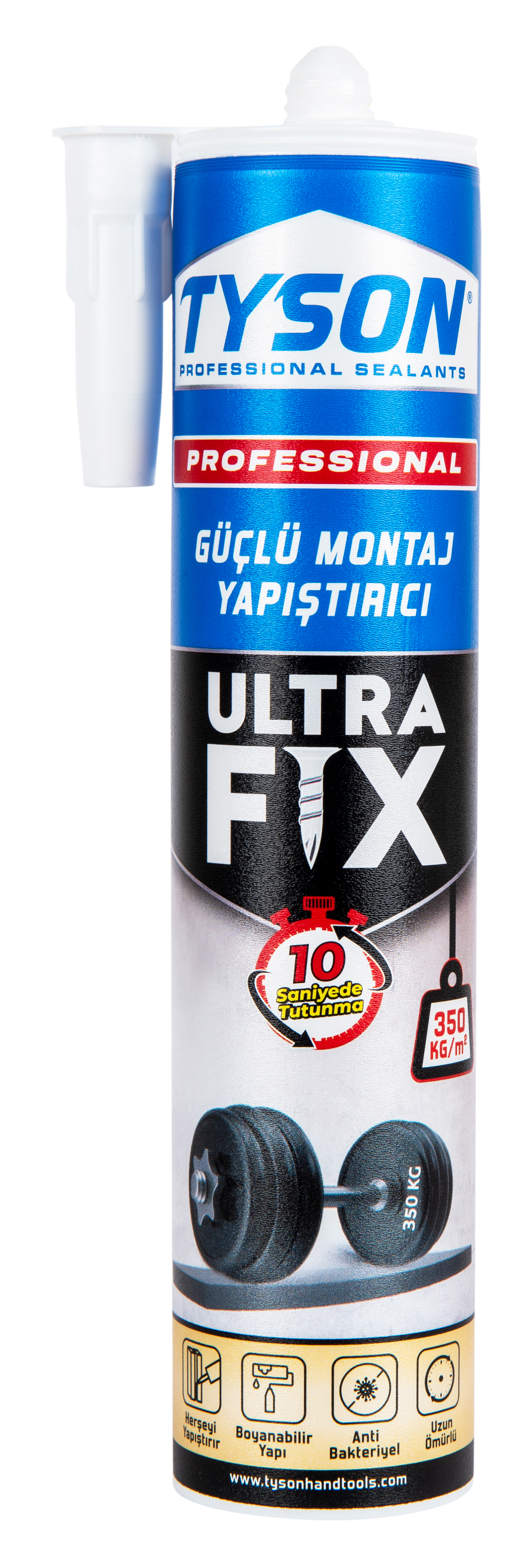 TYSON ULTRAFİX GÜÇLÜ MONTAJ 290 ML.  ( KORNİŞ YAPIŞTIRICISI )